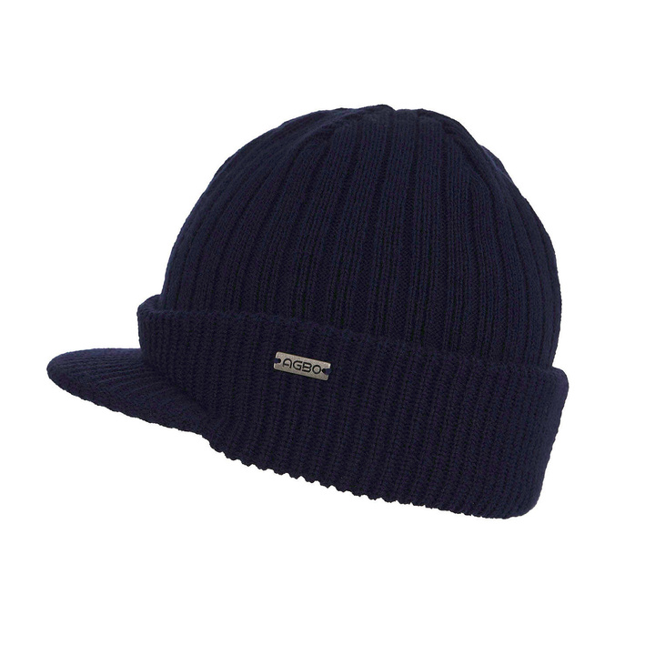 Bonnet d'hiver homme, bleu marine, Taker