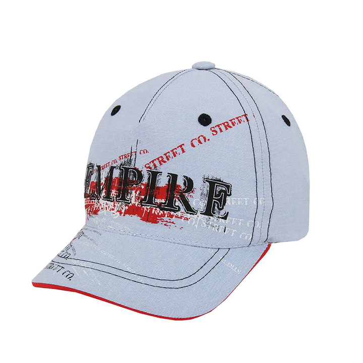 Casquette garçon, automne/printemps, bleu clair, en coton, Empire