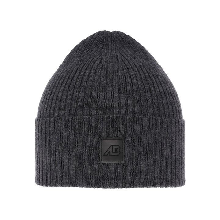 Bonnet hiver/printemps homme, gris, avec laine mérinos, Matias