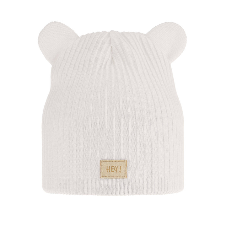 Bonnet automne/printemps fille, avec coton, blanche, Clarisa