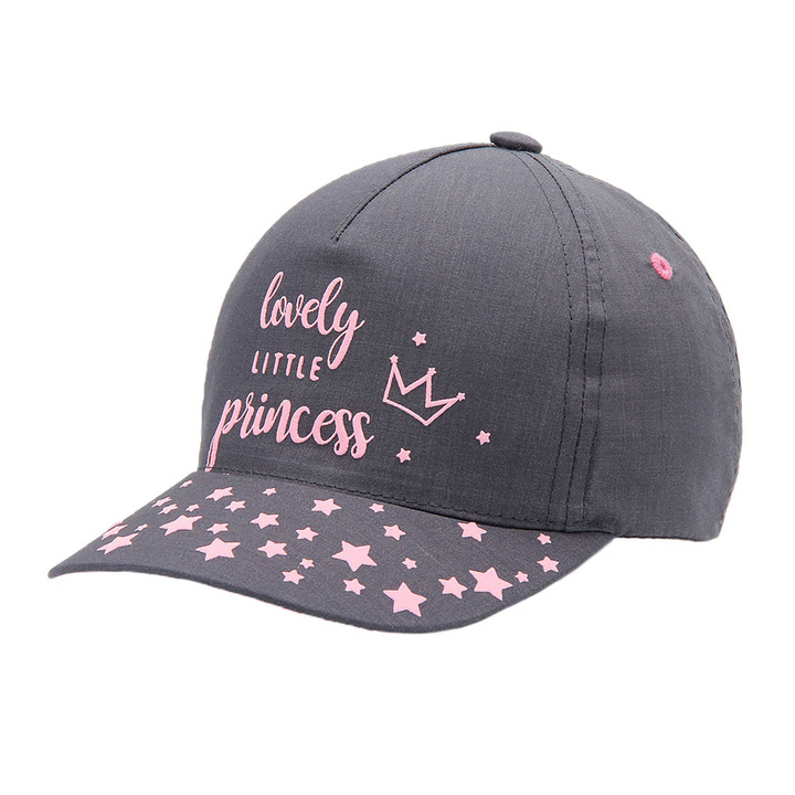 Casquette fille automne/printemps, grigia, cotone, Olivia