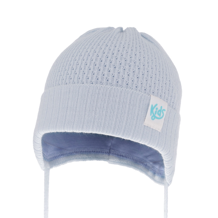Bonnet automne/printemps garçon, bleu, avec liens, Galvani