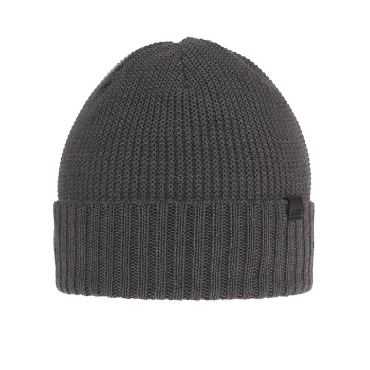 Bonnet d'hiver homme, hiver, gris, avec laine mérinos, Sewer