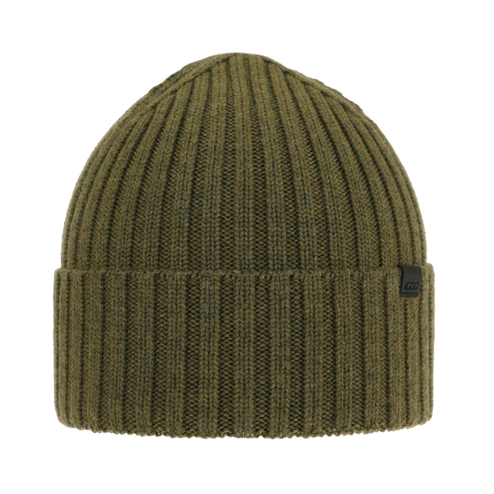 Bonnet d'hiver homme, hiver, olive, avec laine mérinos, Nathan