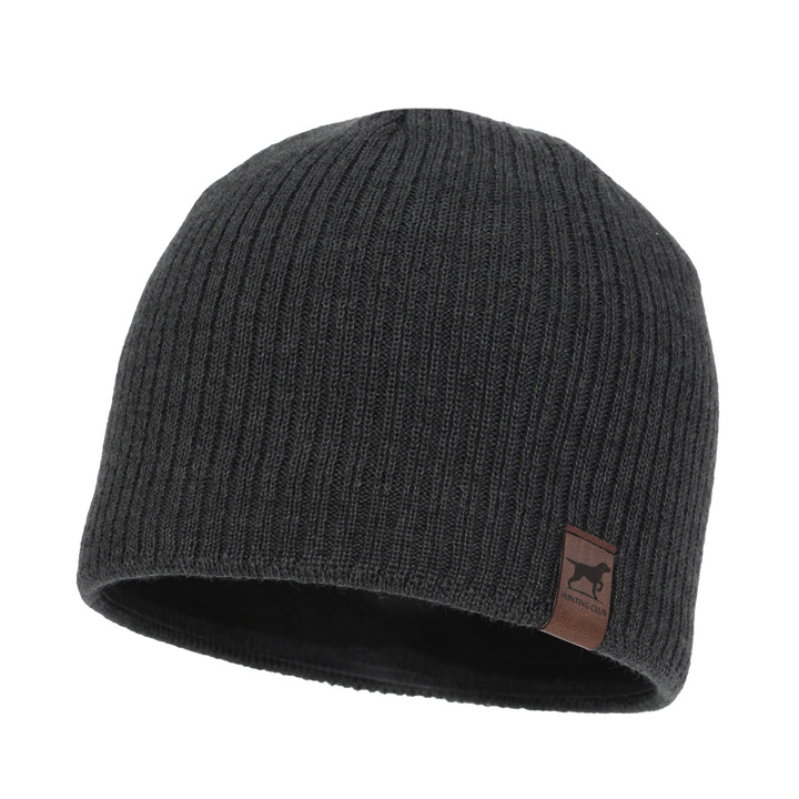 Bonnet d'hiver homme, gris, avec laine mérinos, Bird
