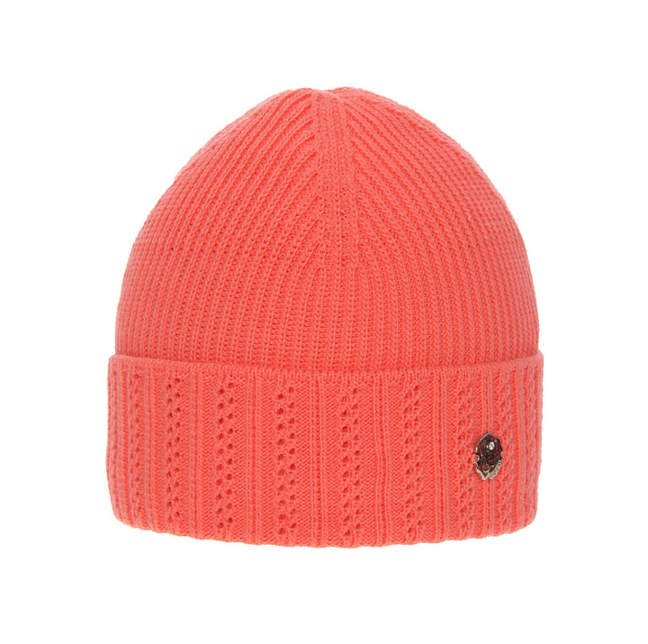 Beret d'hiver fille, corail, Bryza
