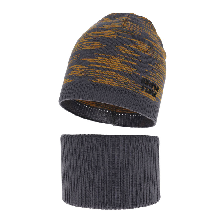 Ensemble automne/printemps garçon: bonnet et snood, avec coton, bleu, Carter