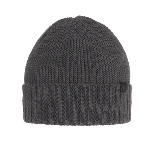Bonnet d'hiver homme, hiver, gris, avec laine mérinos, Sewer
