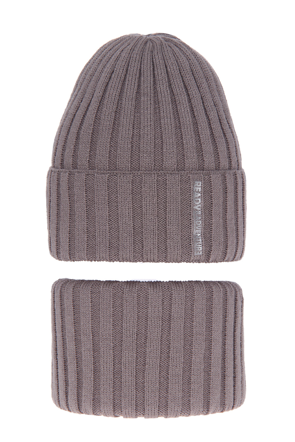 Ensemble d'hiver garçon: bonnet et snood, beige, Livido