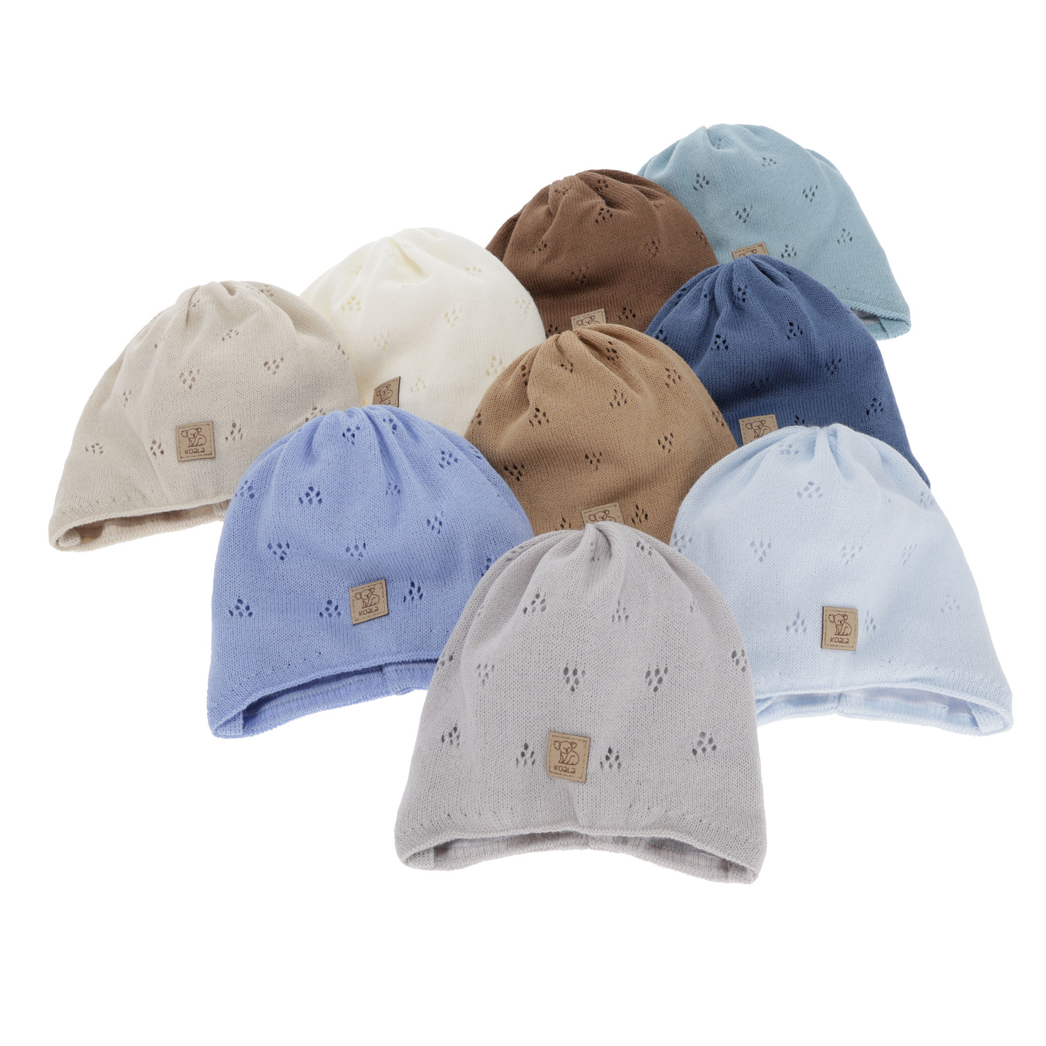 Bonnet automne/printemps garçon, blanc, avec liens, Slate