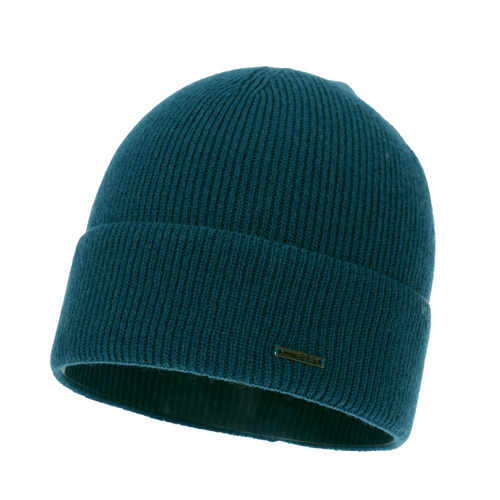 Bonnet d'automne/hiver femme, beige, avec laine mérinos et cachemire, Sindra