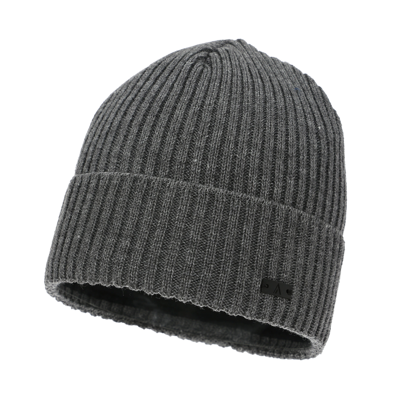 Bonnet d'hiver pour homme, gris, en laine mérinos, Jeffrey