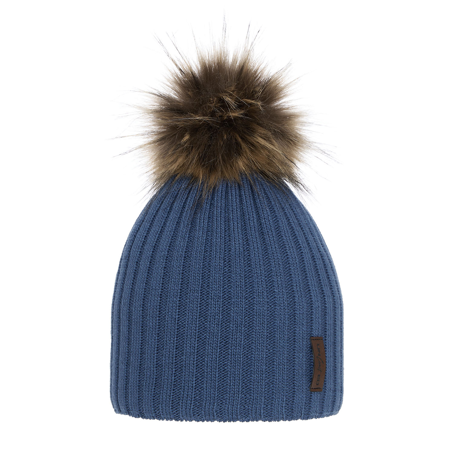 Bonnet d'hiver garçon, bleu, avec pompon, Amur