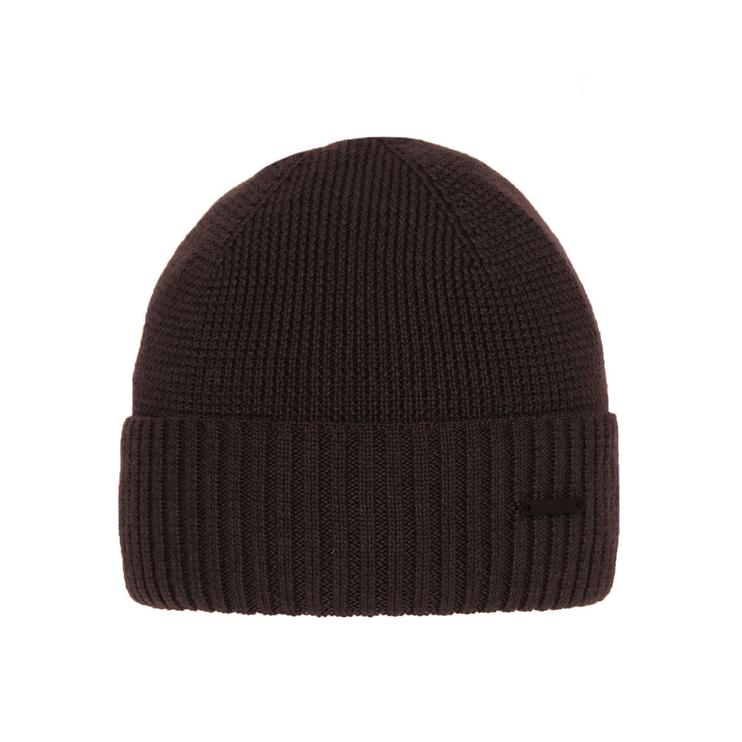 Bonnet d'hiver homme, brun, avec laine mérinos, Henk