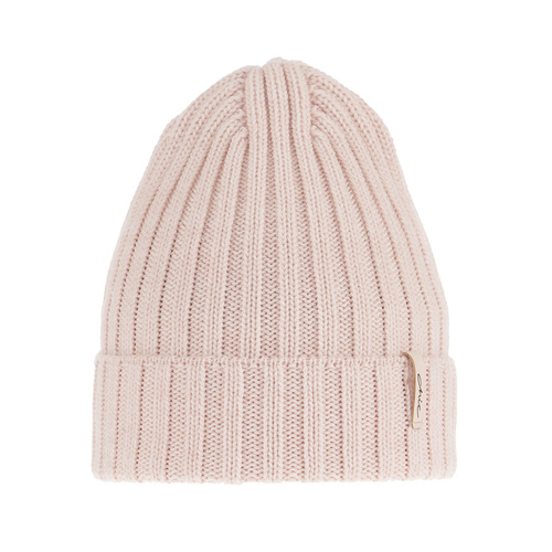 Bonnet d'hiver femme, rose, avec laine mérinos, Missi