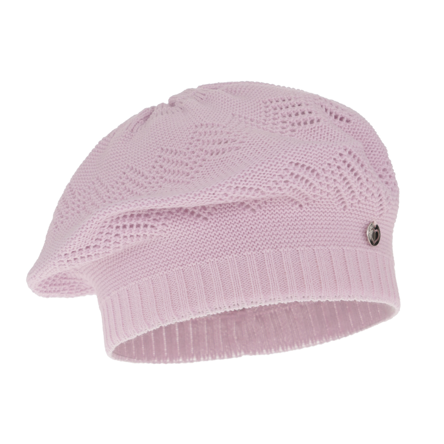 Bonnet automne/printemps fille, lilas, ajouré, Filadelfia