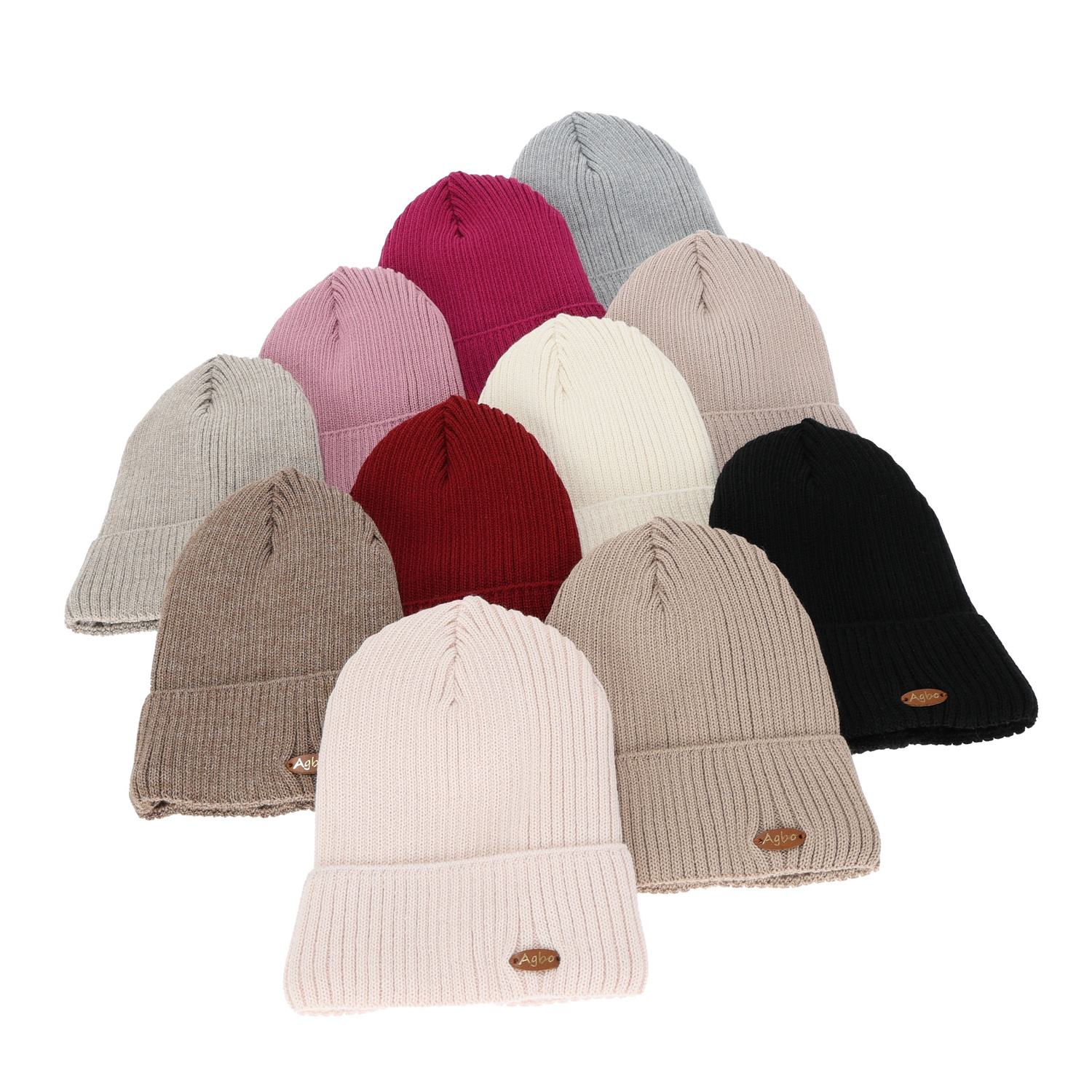 Bonnet d'hiver pour femme, beige, avec laine mérinos Shila
