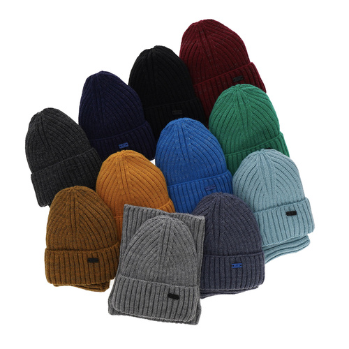 Ensemble d'hiver garçon: bonnet et snood, bleu, Zeno