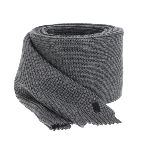 Écharpe d'hiver homme, gris, avec laine mérinos Algor