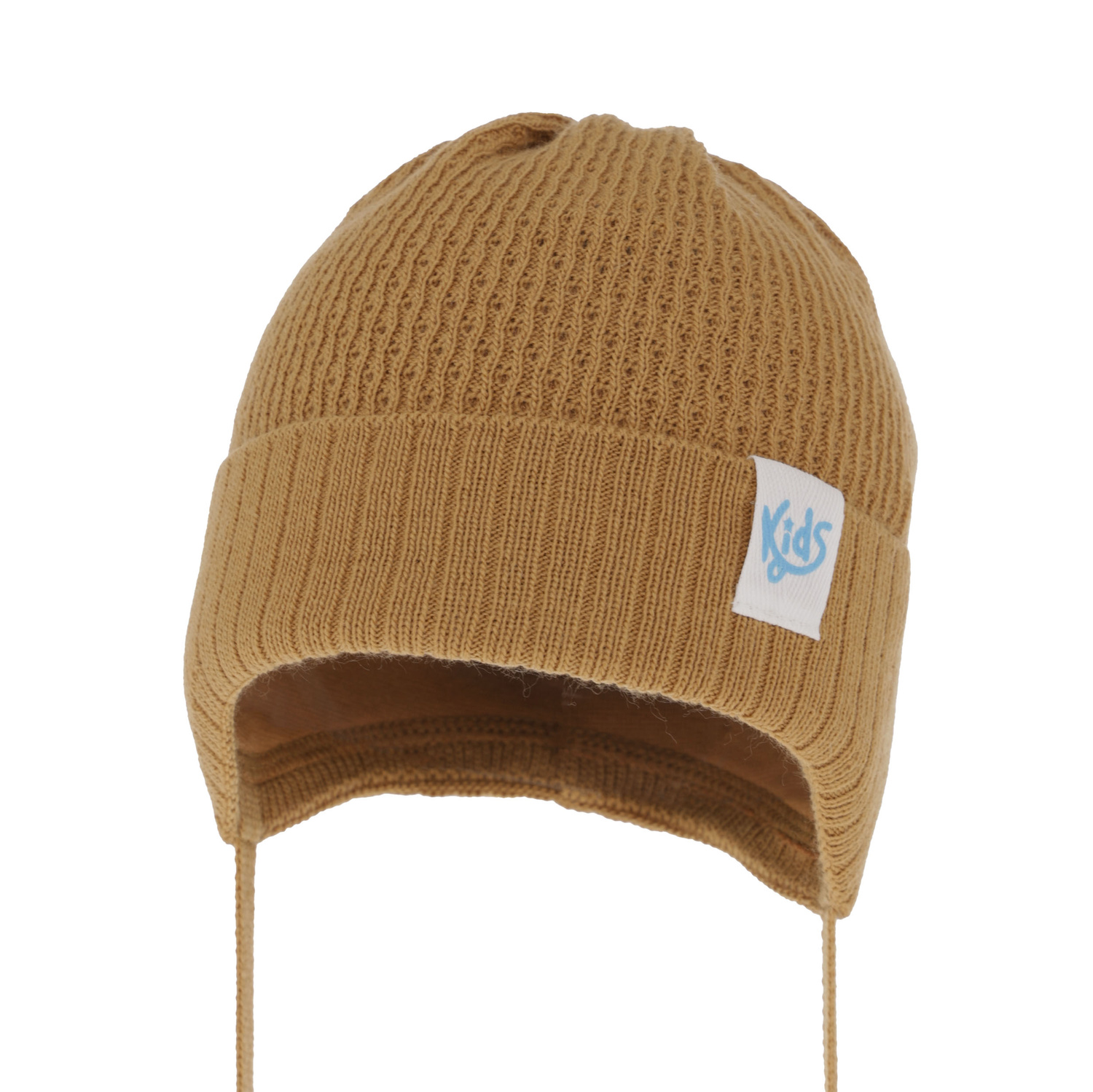 Bonnet automne/printemps garçon, avec liens, camel, Galvani