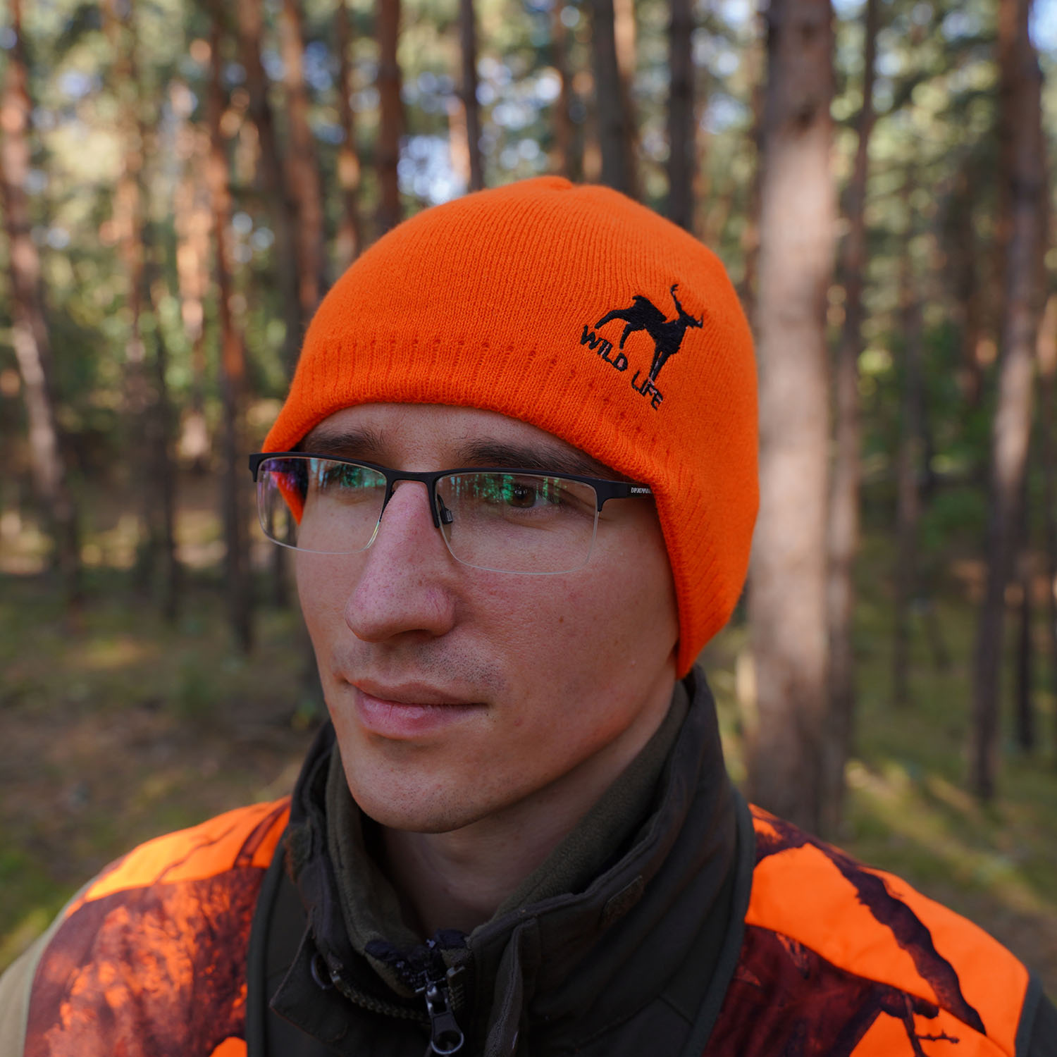 Bonnet de chasse homme d'hiver, kaki, doublé de polaire, Wild Life