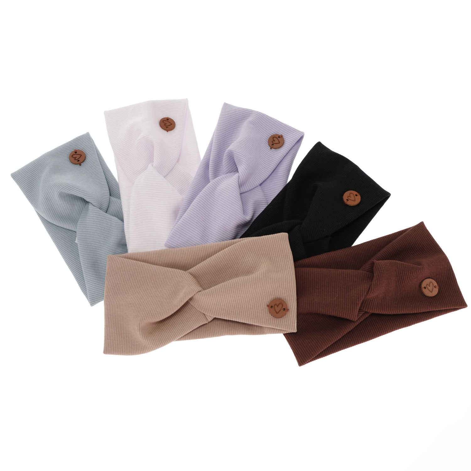 Opaska automne/printemps fille, marron, en coton, Kasjana