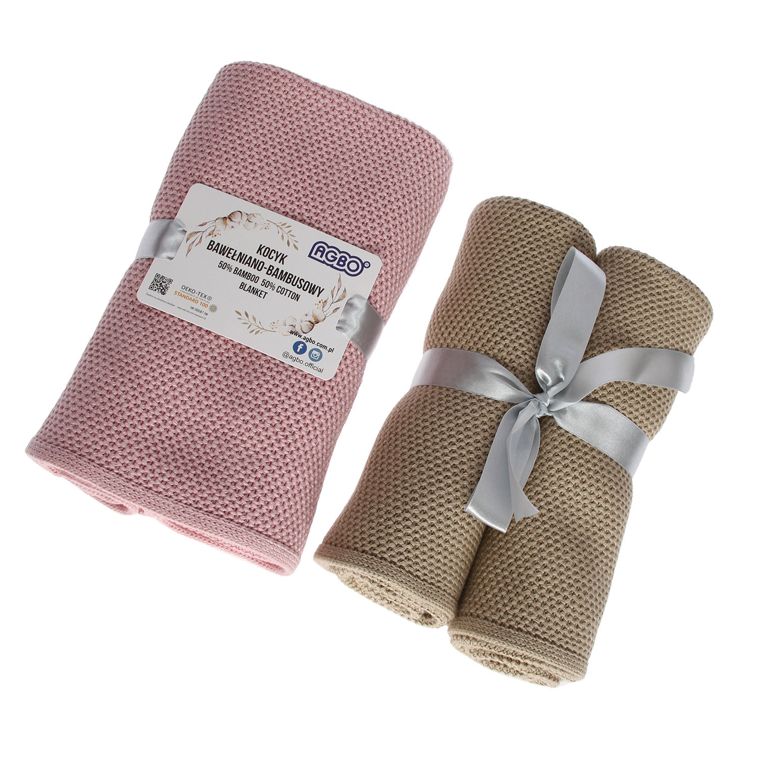 Couverture bambou-coton pour bébé, automne/printemps, couleur brique, délicate, Bing