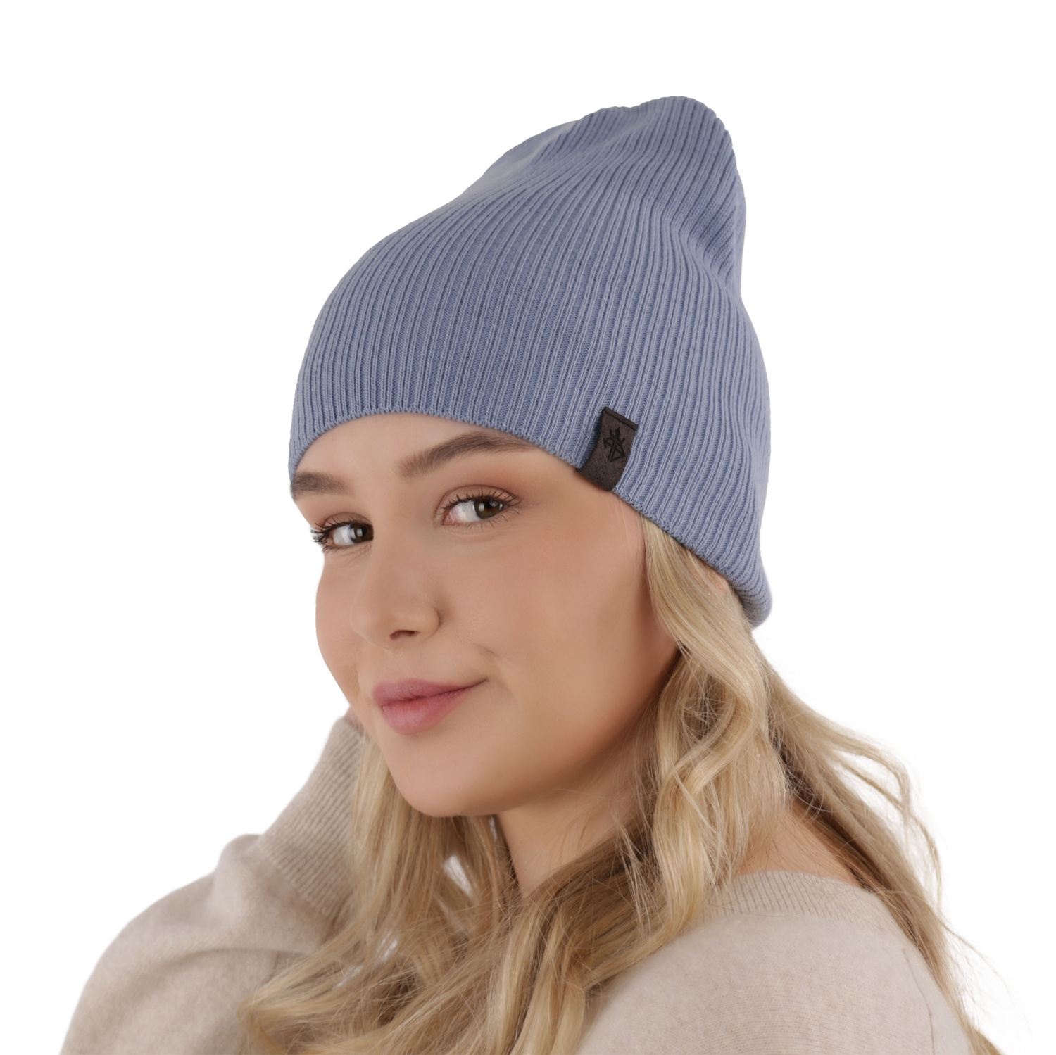 Bonnet automne/printemps femme, rose, Merci