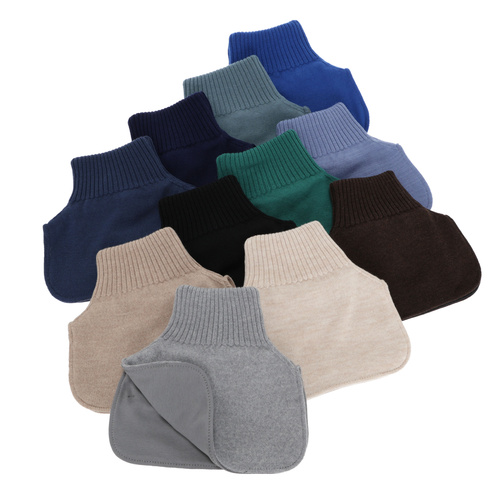 Tour de cou d'hiver garçon, 100% laine mérinos, doublé de coton, beige, Tiket