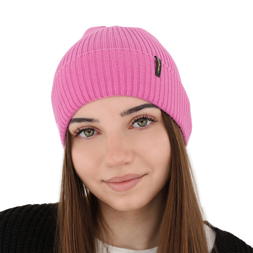 Bonnet d'hiver femme, bordeau, 100% Laine Mérinos, Megan