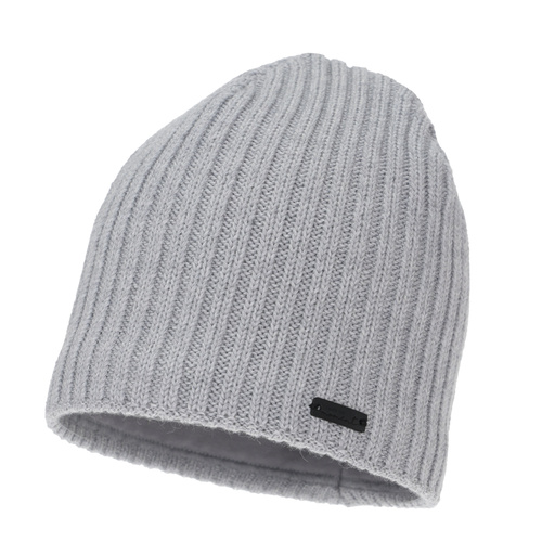 Bonnet d'hiver femme, gris, avec laine mérinos, Soletta