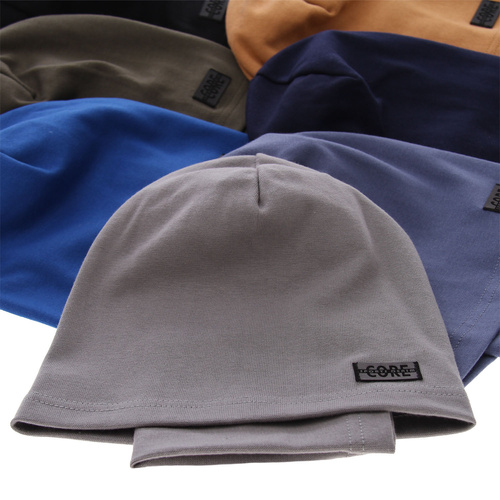 Ensemble automne/printemps garçon: bonnet et snood, bleu, coton, Frizi