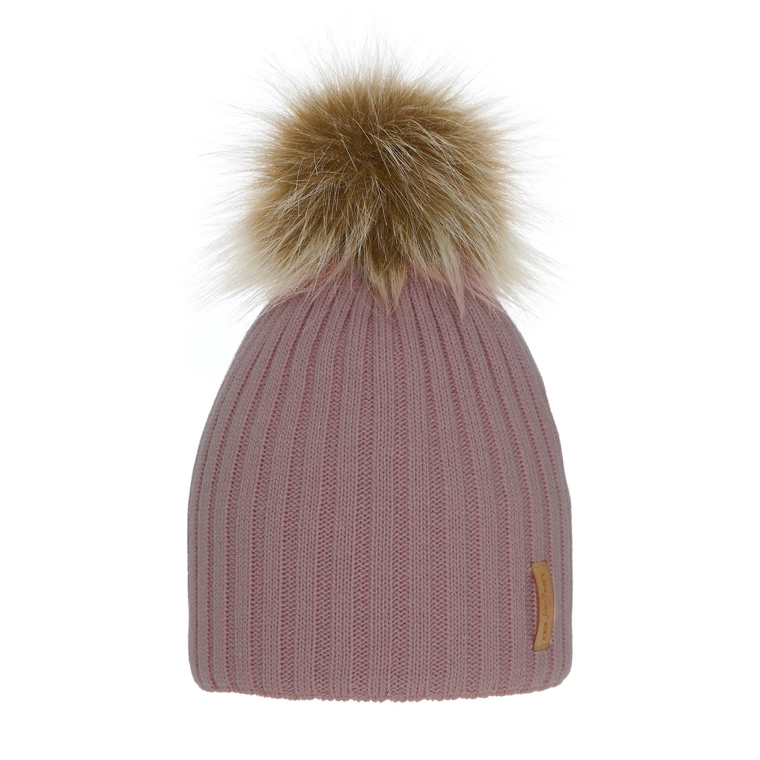 Bonnet d'hiver fille, rose, avec pompon, Werbena