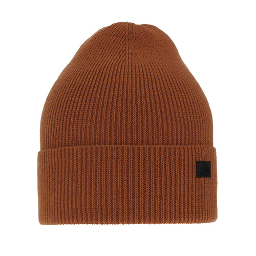 Bonnet d'hiver homme, orange, avec pompon, Flavio