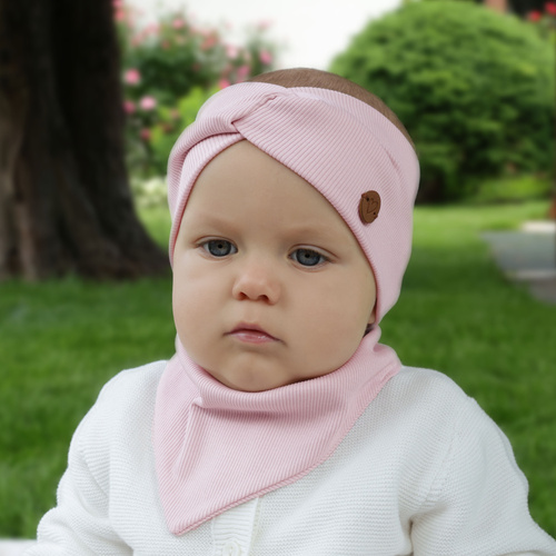 Opaska automne/printemps fille, crème, en coton, Kasjana