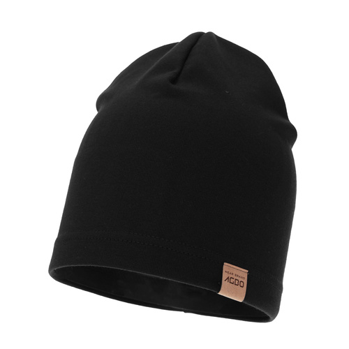 Bonnet automne/printemps homme, noir, en coton, Bremus