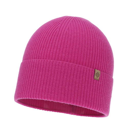 Bonnet automne/printemps femme, rose, avec laine mérinos, Alineta