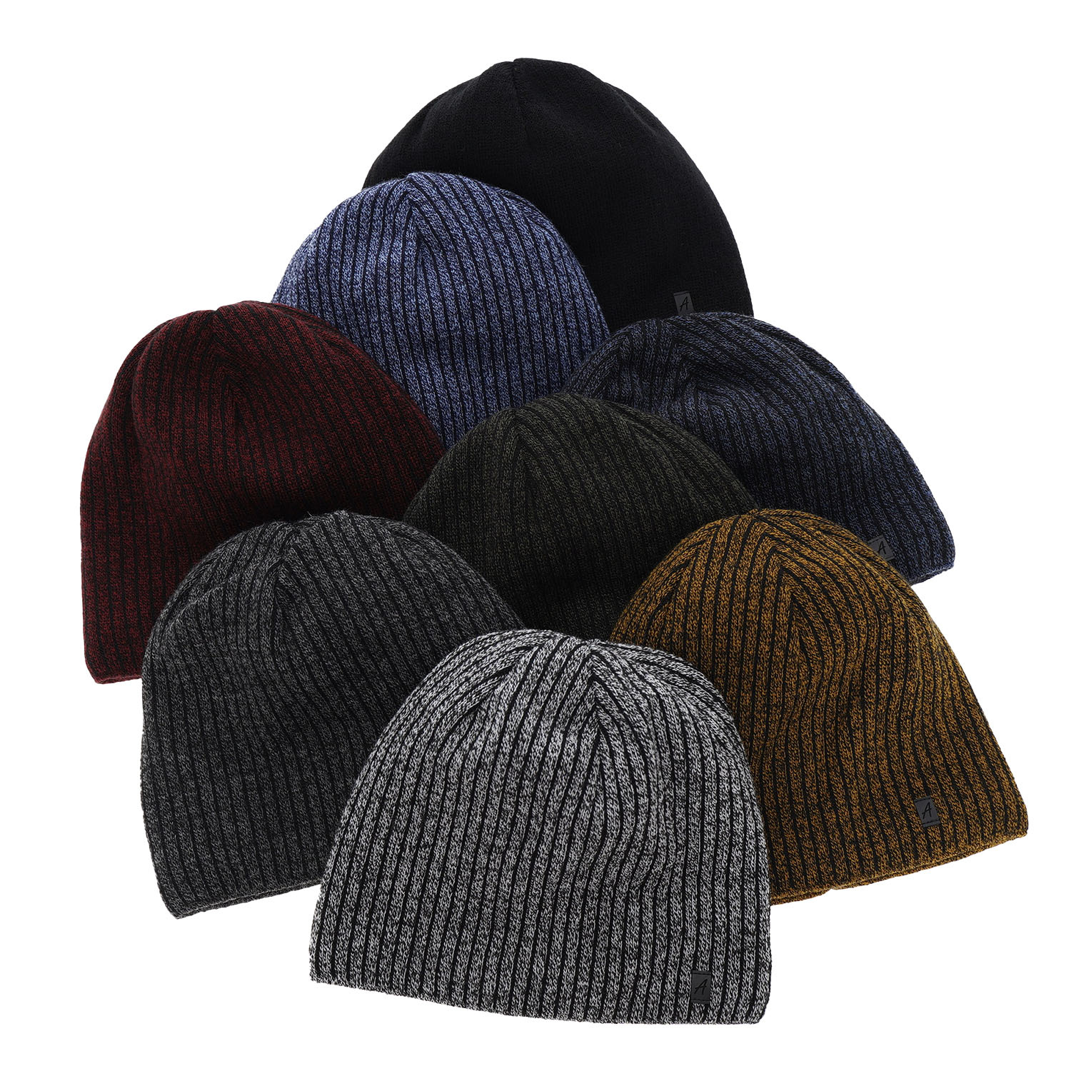 Bonnet d'hiver homme, moutarde, Figaro
