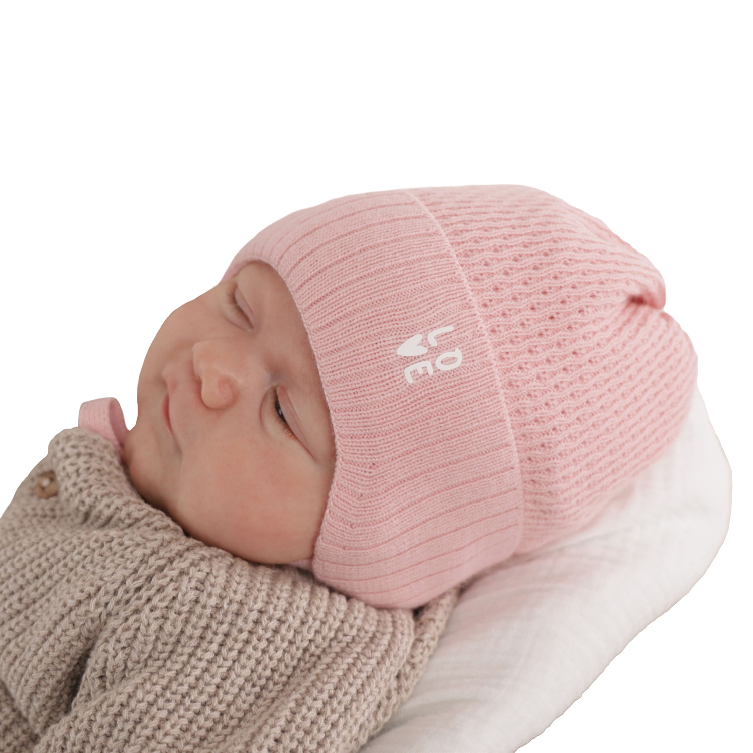 Bonnet automne/printemps fille, rose, avec liens, Camilla