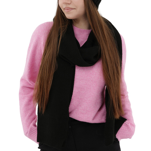 Écharpe d'hiver femme, noir, Agora