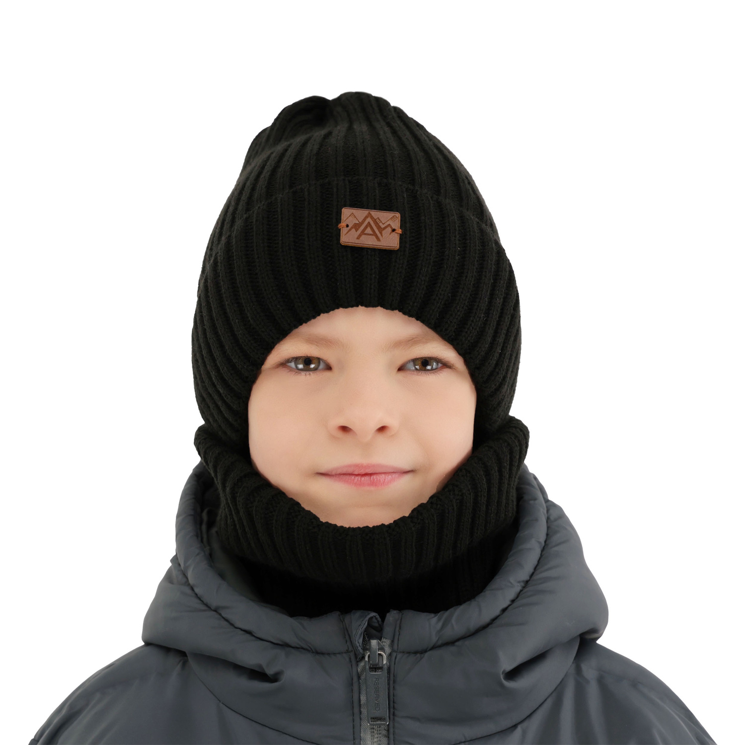 Ensemble d'hiver garçon: bonnet et snood, bleu, Fargo