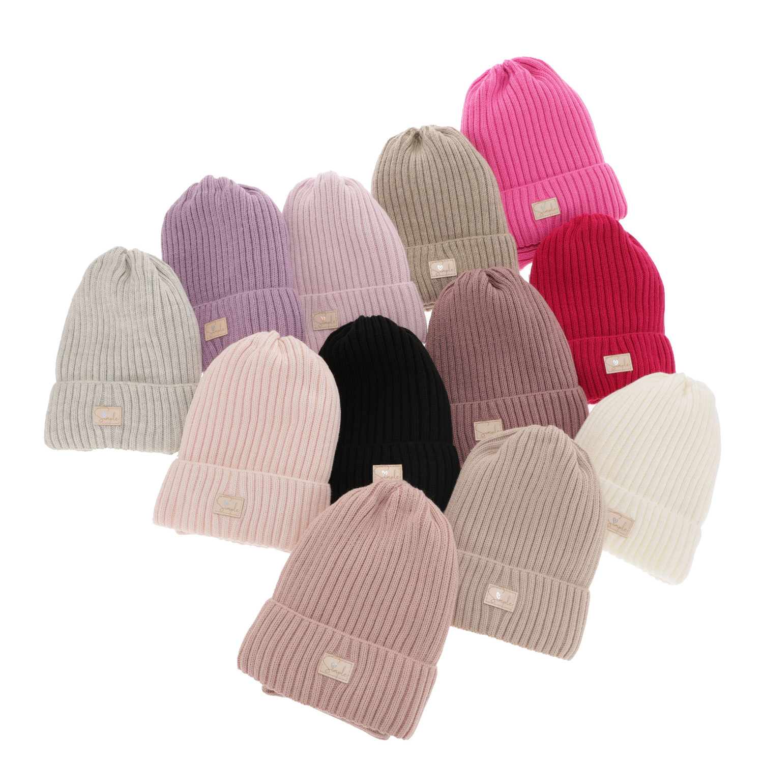 Ensemble d'hiver fille: bonnet et snood, beige, Tampa