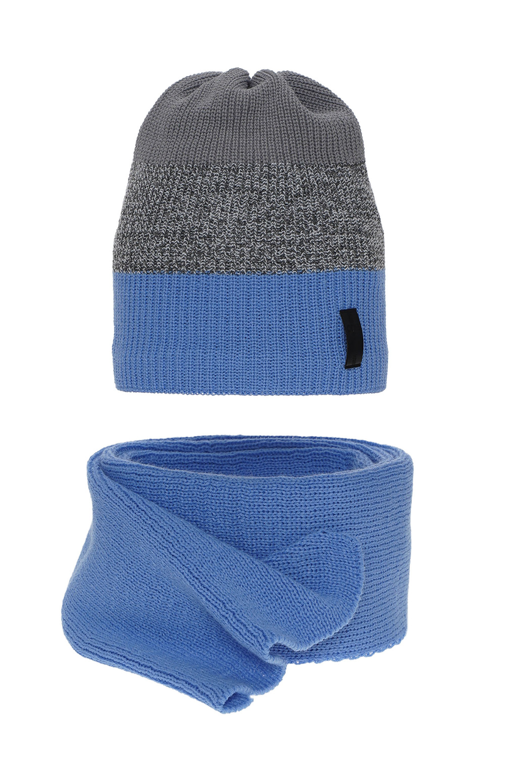 Ensemble d'hiver garçon: bonnet et écharpe, bleu, Sonik