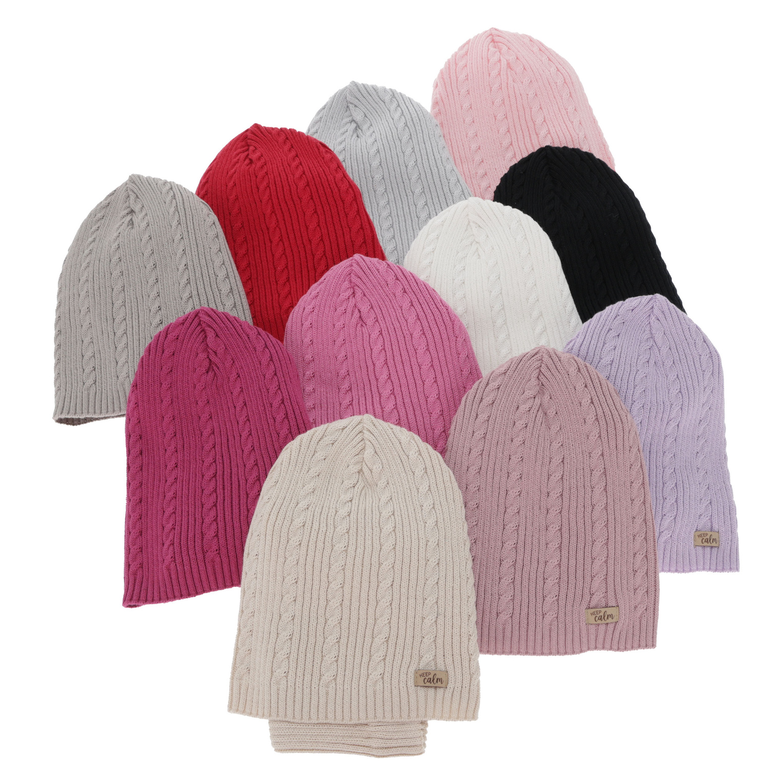 Ensemble automne/printemps fille: bonnet et snood, avec coton, rose clair, Ordesa