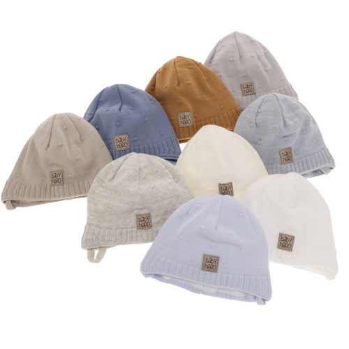 Bonnet automne/printemps garçon, gris, avec liens, Cody