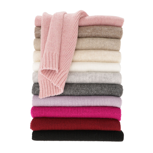 Écharpe d'hiver femme, brune, avec laine, Loretta