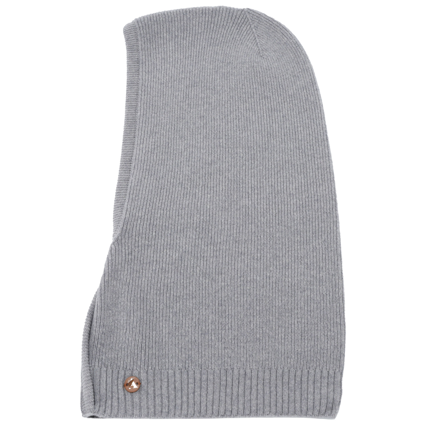 Cagoule automne, hiver, femme, gris, laine mérinos avec cachemire, Kiruna
