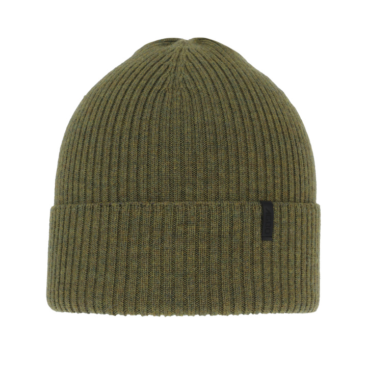 Bonnet d'hiver homme, khaki, 100% Laine Mérinos, Thorin