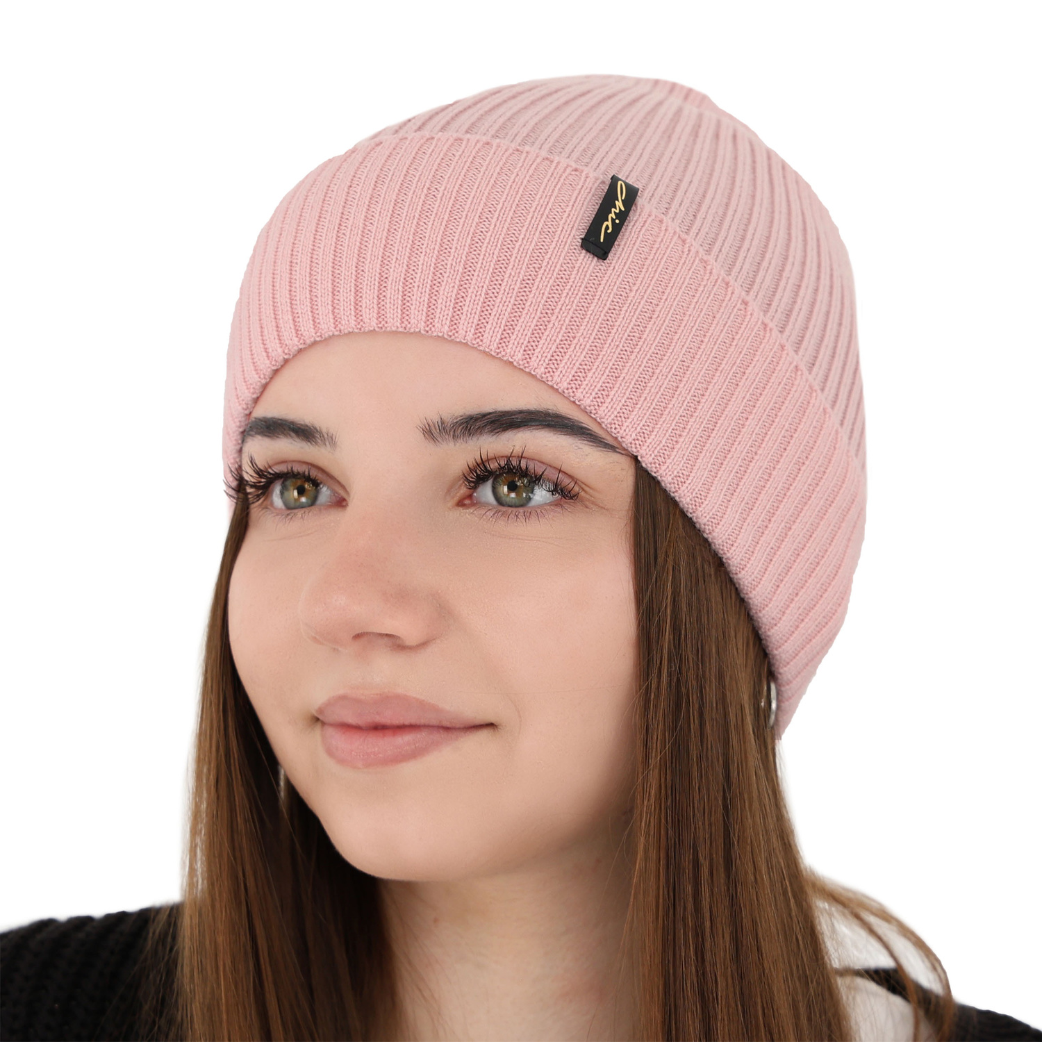 Bonnet d'hiver femme, bordeau, 100% Laine Mérinos, Megan