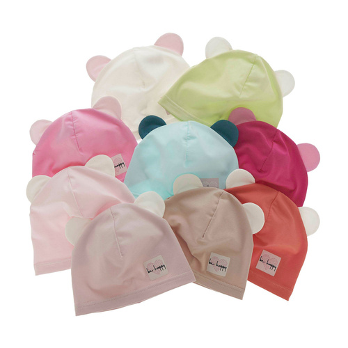 Bonnet automne/printemps fille, vert citron, en coton, Joga
